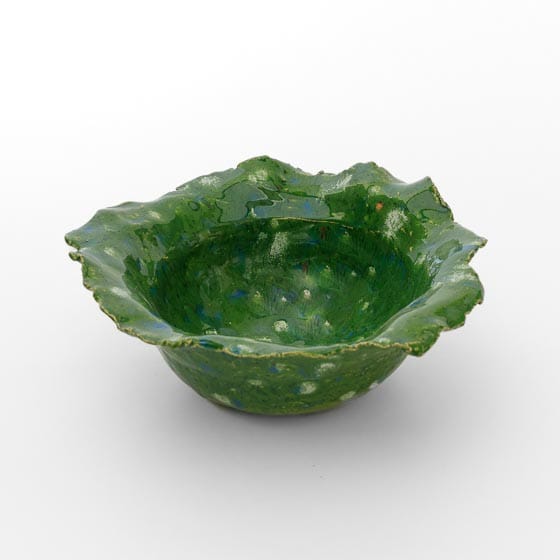schaal_keramiek_effectglazuur_groen_blauw_wit_handgemaakt_uniek_bijzonder_cadeau_dezeeltinbeeld